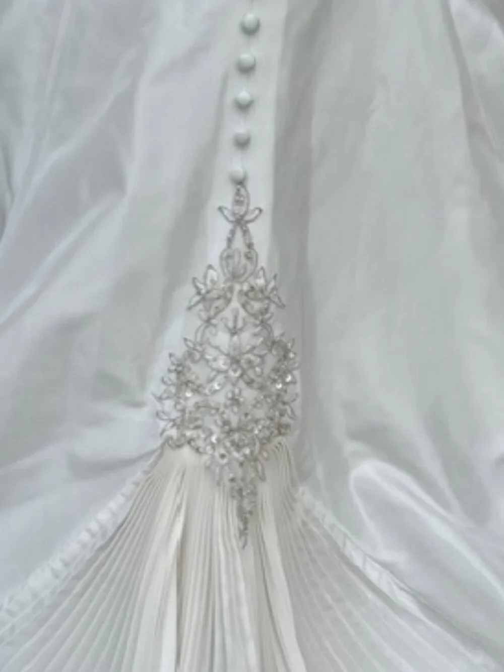 NWT Exclusive Bridal Ivory Taffeta Strapless Gown – Size 8 - Picture 9 of 16
